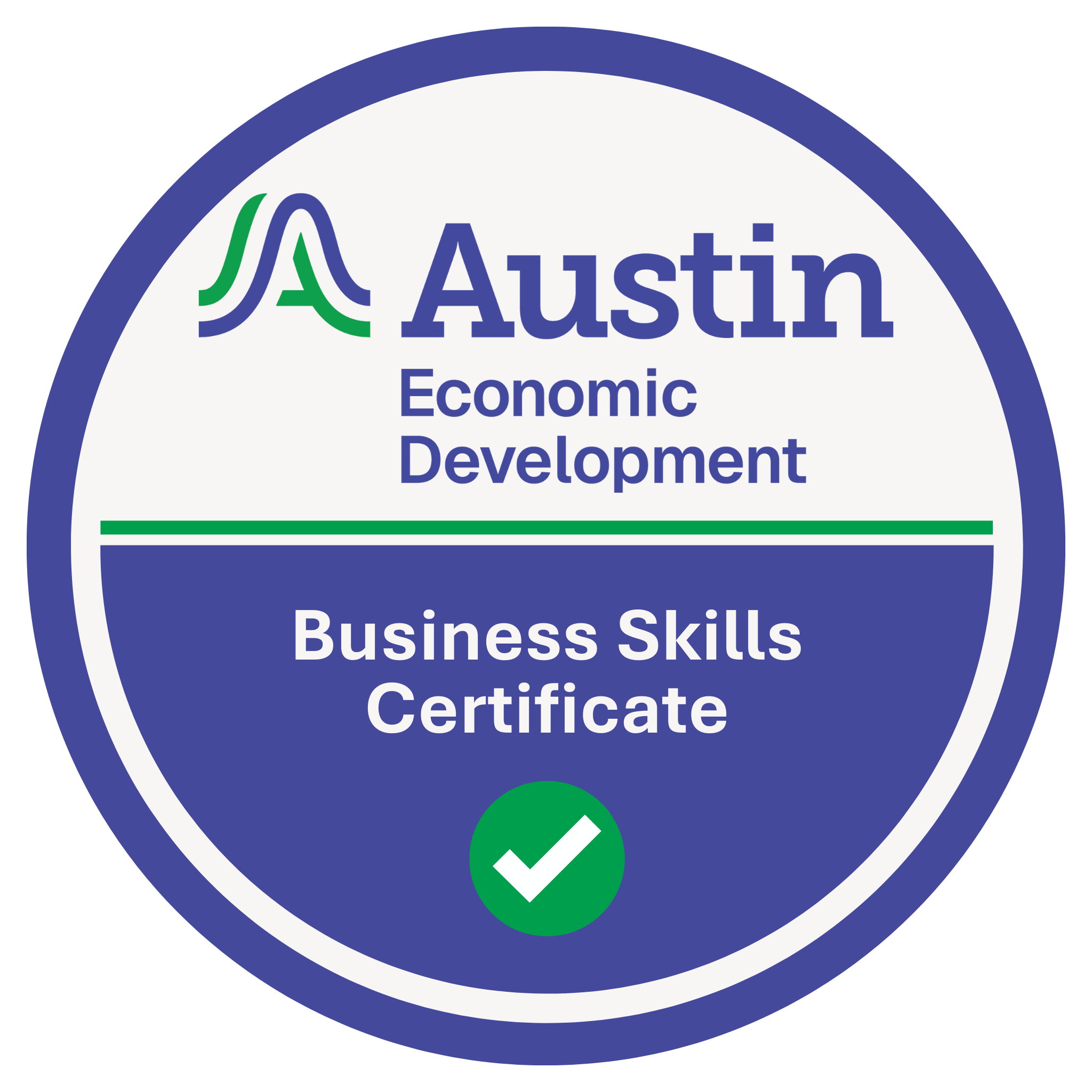 Austin Economic Development affiliation badge